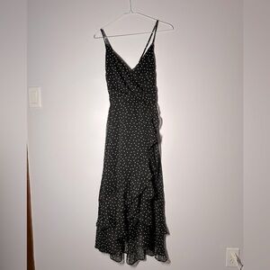 Abercrombie & Fitch Black Polka Dot Maxi Dress